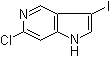 6-Chloro-3-iodo-1H-pyrrolo[3,2-c]pyridine molecular structure (CAS 1000341-55-8)
