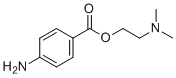 (二甲基氨基)乙基p-氨基苯甲酸酯分子结构 (CAS 10012-47-2)