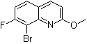 8-溴-7-氟-2-甲氧基喹啉分子结构 (CAS 1001322-87-7)