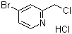 4-溴-2-氯甲基吡啶盐酸盐分子结构 (CAS 1001414-94-3)