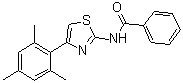 N-[4-(2,4,6-三甲基苯基)-2-噻唑基]苯甲酰胺分子结构 (CAS 1001753-24-7)
