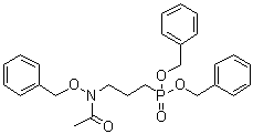 P-[3-[乙酰基(苯基甲氧基)氨基]丙基]膦酸二苄酯分子结构 (CAS 1003599-68-5)