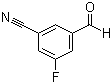 3-氟-5-甲酰基苯腈分子结构 (CAS 1003708-42-6)