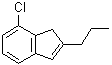 7-氯-2-丙基-1H-茚分子结构 (CAS 1003709-23-6)
