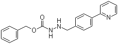 2-[[4-(2-吡啶基)苯基]甲基]肼羧酸苯甲酯分子结构 (CAS 1003888-36-5)