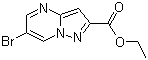 Ethyl 6-bromopyrazolo[1,5-a]pyrimidine-2-carboxylate molecular structure (CAS 1005209-42-6)