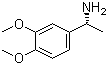(R)-1-(3,4-二甲氧基苯基)乙胺分子结构 (CAS 100570-24-9)
