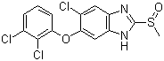 三氯苯达唑亚砜分子结构 (CAS 100648-13-3)