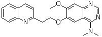 7-甲氧基-N,N-二甲基-6-[2-(喹啉-2-基)乙氧基]喹唑啉-4-胺分子结构 (CAS 1006890-24-9)