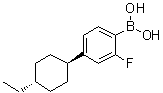 [4-(trans-4-Ethylcyclohexyl)-2-fluorophenyl]boronic acid molecular structure (CAS 1007223-52-0)