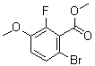 6-Bromo-2-fluoro-3-methoxybenzoic acid methyl ester molecular structure (CAS 1007455-28-8)
