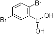 B-(2,5-二溴苯基)硼酸分子结构 (CAS 1008106-93-1)