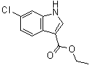 6-氯-1H-吲哚-3-羧酸乙酯分子结构 (CAS 100821-50-9)