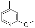 2-甲氧基-4-甲基吡啶分子结构 (CAS 100848-70-2)