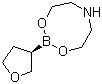 二乙醇胺-(3R)-(+)-四氢呋喃硼酸酯分子结构 (CAS 100858-40-0)