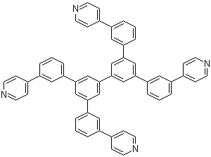 3,3'-[5',5''-Bis[3-(4-pyridinyl)phenyl][1,1':3',1'':3'',1'''-quaterphenyl]-3,3'''-diyl]bispyridine molecular structure (CAS 1009033-96-8)