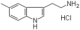 5-甲基色胺盐酸盐分子结构 (CAS 1010-95-3)