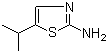 2-氨基-5-异丙基噻唑分子结构 (CAS 101080-15-3)