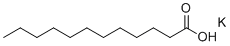 月桂酸钾分子结构 (CAS 10124-65-9)