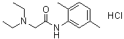 2-(二乙基氨基)-N-(2,5-二甲基苯基)乙酰胺盐酸盐分子结构 (CAS 1012864-23-1)