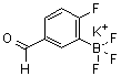 Potassium trifluoro(2-fluoro-5-formylphenyl)borate molecular structure (CAS 1012868-70-0)