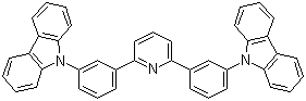 9,9'-(2,6-吡啶二基二-3,1-亚苯)双-9H-咔唑分子结构 (CAS 1013405-24-7)
