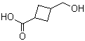 3-(Hydroxymethyl)cyclobutanecarboxylic acid molecular structure (CAS 1015856-00-4)