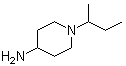 1-(1-甲基丙基)-4-哌啶胺分子结构 (CAS 1016820-77-1)