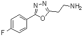 5-(4-氟苯基)-1,3,4-恶二唑-2-乙胺分子结构 (CAS 1017346-04-1)