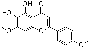 5,6-二羟基-7,4'-二甲氧基黄酮分子结构 (CAS 10176-71-3)