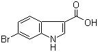 6-溴吲哚-3-羧酸分子结构 (CAS 101774-27-0)