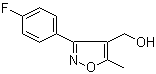 3-(4-氟苯基)-5-甲基-4-异恶唑甲醇分子结构 (CAS 1018297-63-6)