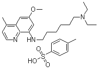 N1,N1-Diethyl-N6-(6-methoxy-4-methyl-8-quinolinyl)-1,6-hexanediamine 4-methylbenzenesulfonate molecular structure (CAS 1019640-33-5)