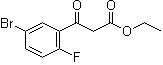 5-溴-2-氟-beta-氧代苯丙酸乙酯分子结构 (CAS 1020058-47-2)