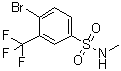 4-溴-N-甲基-3-(三氟甲基)苯磺酰胺分子结构 (CAS 1020253-01-3)