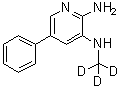 N3-(甲基-d<sub>3</sub>)-5-苯基-2,3-吡啶二胺分子结构 (CAS 1020719-03-2)