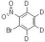 5-溴-6-硝基苯-1,2,3,4-d<sub>4</sub>分子结构 (CAS 1020720-09-5)
