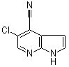 5-氯-1H-吡咯并[2,3-b]吡啶-4-甲腈分子结构 (CAS 1021339-16-1)