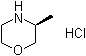 (S)-3-甲基吗啉盐酸盐分子结构 (CAS 1022094-03-6)