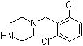 1-(2,6-二氯苄基)哌嗪分子结构 (CAS 102292-50-2)