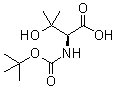 N-[叔丁氧羰基]-3-甲基-L-苏氨酸分子结构 (CAS 102507-13-1)