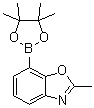 2-甲基-7-(4,4,5,5-四甲基-1,3,2-二氧杂硼杂环戊烷-2-基)苯并恶唑分子结构 (CAS 1025719-20-3)