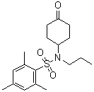 2,4,6-三甲基-N-(4-氧代环己基)-N-丙基苯磺酰胺分子结构 (CAS 1026083-70-4)