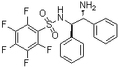 N-[(1R,2R)-1,2-二苯基-2-氨基乙基]-2,3,4,5,6-五氟苯磺酰胺分子结构 (CAS 1026785-12-5)