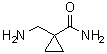 1-(氨基甲基)环丙烷甲酰胺分子结构 (CAS 1027337-85-4)