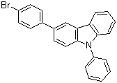 3-(4-溴苯基)-9-苯基-9H-咔唑分子结构 (CAS 1028647-93-9)