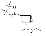 1-(1-乙氧基乙基)-1H-吡唑-4-硼酸频那醇酯分子结构 (CAS 1029716-44-6)