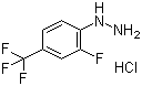 2-氟-4-(三氟甲基)苯肼盐酸盐分子结构 (CAS 1030313-53-1)