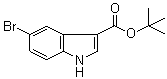 5-溴-1H-吲哚-3-羧酸叔丁酯分子结构 (CAS 1033265-51-8)