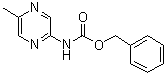 N-(5-甲基-2-吡嗪基)氨基甲酸苄酯分子结构 (CAS 1033418-57-3)